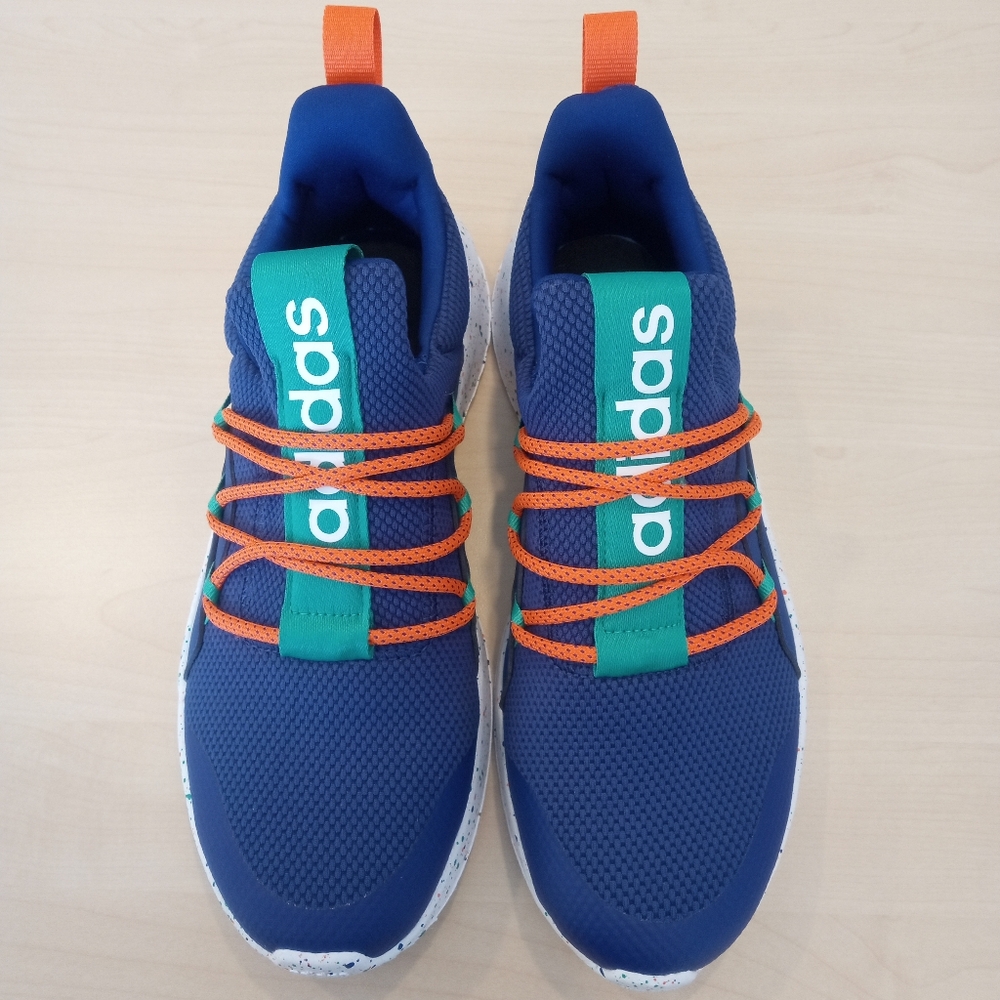 New Men's Adidas Lite Racer Adapt Sneakers Blue Size 7.